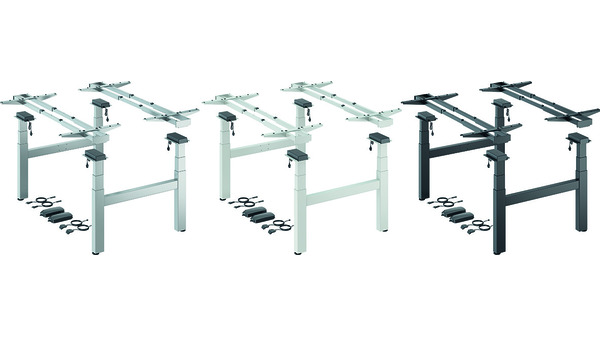 Système de bureau électronique réglable en hauteur HETTICH Steelforce Pro 670 SLS Highline Bench
