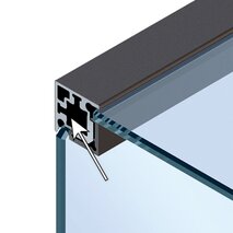 Glas-Eckprofil HETTICH Cadro
