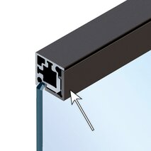 Clip-Eckprofil HETTICH Cadro 1-seitig