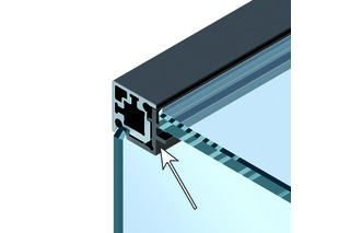 Profilé d'angle à clipser HETTICH Cadro avec support