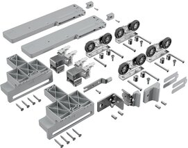 Set di guide con ammortizzazione integrata HETTICH TopLine 1 per armadio a 2 ante