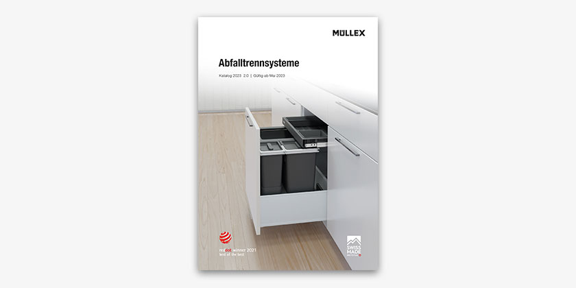 L’assortiment complet des systèmes de tri des déchets de MÜLLEX sur plus de 70 pages.