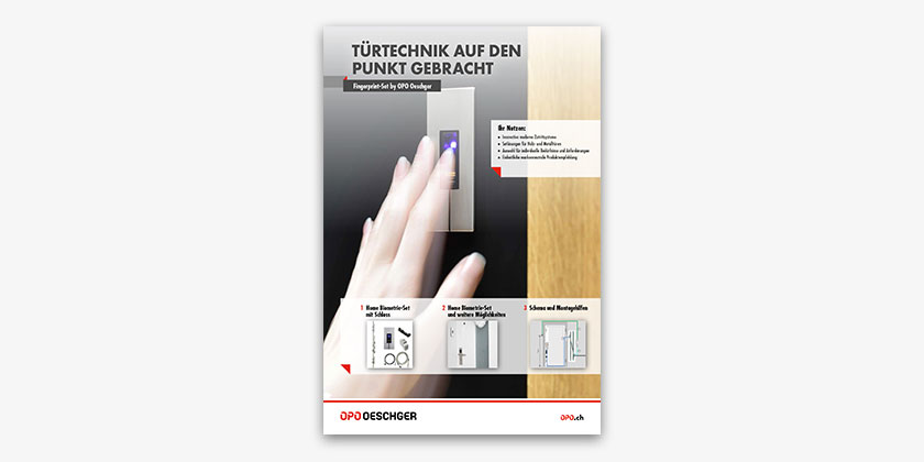 <p>Fingerprint-Türöffner werden immer beliebter. In dieser Broschüre erfahren Sie alles über innovative, moderne Zutrittssysteme und erhalten Tipps in Sachen Setlösungen für Holz- und Metalltüren.</p>