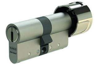 Cylindre avec bouton tournant avec protection contre l'arrachage KESO 8000 81.B19