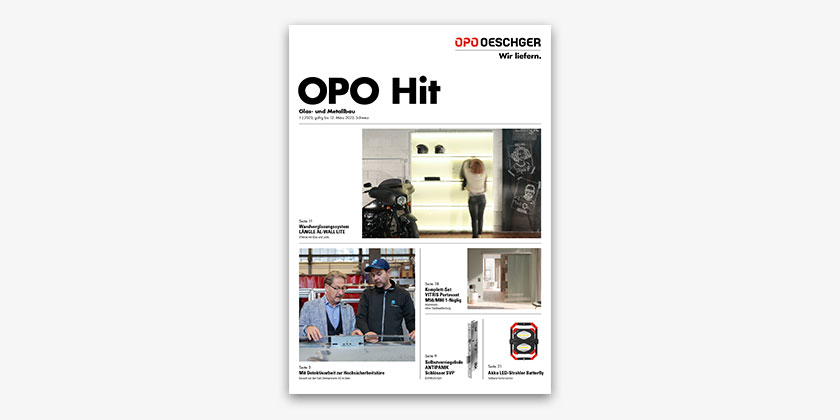 <p>Notre magazine client gratuit OPO Hit vous tient au courant des nouveaux produits et des promotions. Il est publié à la fois sous forme imprimée et électronique et est produit spécialement pour vous par nos spécialistes. Inscrivez-vous dès maintenant et recevez directement toutes les nouvelles et les informations importantes.</p>