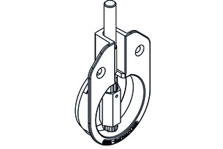 Aufhängetopf HAWA mit Höhenver- stellung, mit M7-Schraube Aufhängetopf HAWA mit Höhenver- stellung, mit M7-Schraube