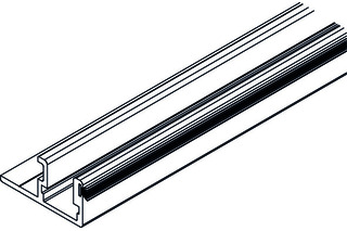 Führungsschiene HAWA 1100mm Alu eloxiert, gebohrt Führungsschiene HAWA 1100mm Alu eloxiert, gebohrt