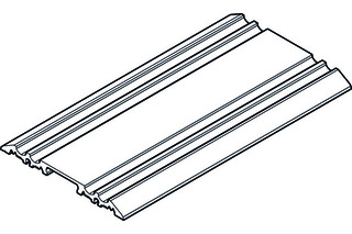 Doppelführungsschiene HAWA 3500mm Alu eloxiert Doppelführungsschiene HAWA 3500mm Alu eloxiert