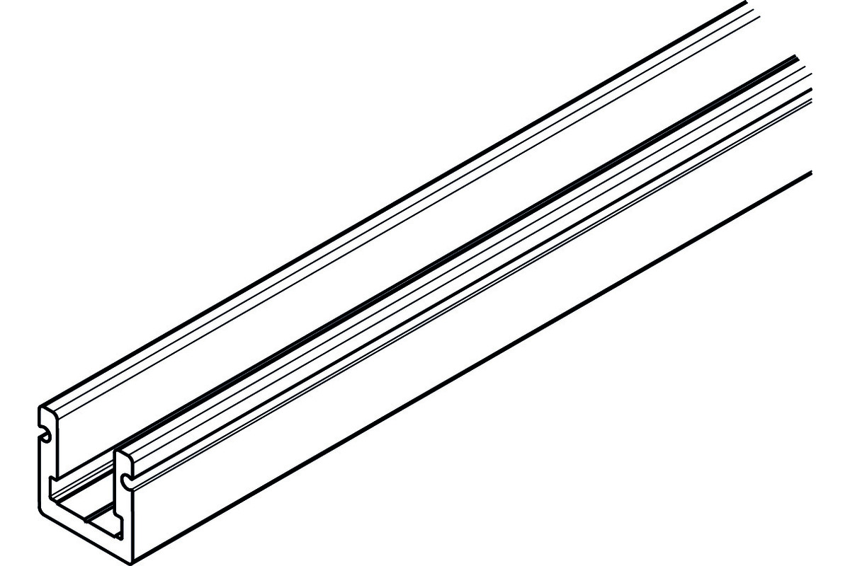 Binario di guida curva speciale HAWA Rm 90 mm, angolo secondo specifiche