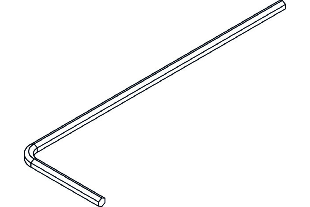 Winkel-Stiftschlüssel HAWA 4mm, Länge 160mm