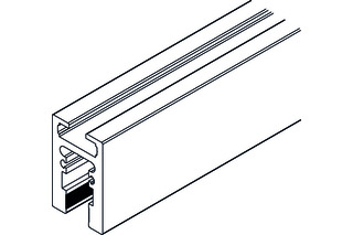 Profilo di fissaggio del vetro HAWA (profilo diritto)