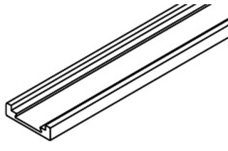 Abdeckblende HAWA zu Türfuge nach Mass LM farblos eloxiert Abdeckblende HAWA zu Türfuge nach Mass LM farblos eloxiert