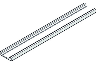 Abdeckblende zu Türfuge LM HAWA 2620 mm, farblos eloxiert Abdeckblende zu Türfuge LM HAWA 2620 mm, farblos eloxiert