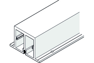 Verstärkungsprofil HAWA nach Mass, gebohrt LM farblos eloxiert Verstärkungsprofil HAWA nach Mass, gebohrt LM farblos eloxiert