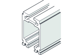Laufschiene LM nach Mass, farblos eloxiert, gebohrt (Type Frontslide 140) Laufschiene LM nach Mass, farblos eloxiert, gebohrt (Type Frontslide 140)