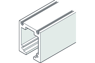 Niedere Laufschiene LM nach Mass, farblos eloxiert, gebohrt (Typ Frontslide 60) Niedere Laufschiene LM nach Mass, farblos eloxiert, gebohrt (Typ Frontslide 60)
