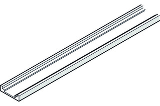 Abdeckblende HAWA zu Türfuge, Leichtmetall, schwarz eloxiert, 2620mm Abdeckblende HAWA zu Türfuge, Leichtmetall, schwarz eloxiert, 2620mm