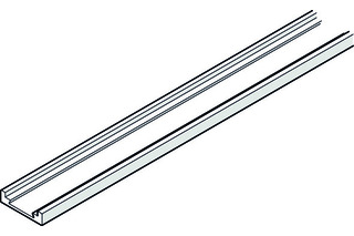 Abdeckblende HAWA zu Türfuge, Leichtmetall, schwarz eloxiert, 1870 mm Abdeckblende HAWA zu Türfuge, Leichtmetall, schwarz eloxiert, 1870 mm