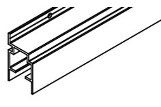 Laufschiene Frontfold 30 FS, Wandmontage, Aluminium, eloxiert, gelocht, nach Mass Laufschiene Frontfold 30 FS, Wandmontage, Aluminium, eloxiert, gelocht, nach Mass