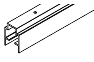 Laufschiene Frontfold 30 FS, Deckenmontage, Aluminium, eloxiert, gelocht, nach Mass Laufschiene Frontfold 30 FS, Deckenmontage, Aluminium, eloxiert, gelocht, nach Mass