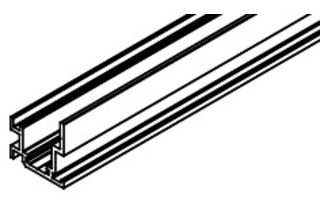 Führungsschiene, Frontfold 30, Wandmontage, Aluminium, eloxiert, gelocht, L= 6000 mm Führungsschiene, Frontfold 30, Wandmontage, Aluminium, eloxiert, gelocht, L= 6000 mm