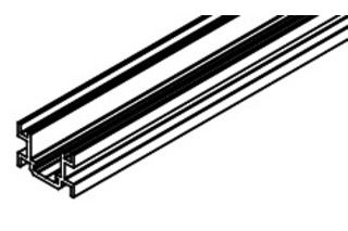 Führungsschiene, Frontfold 30, Bodenmontage, Aluminium eloxiert, gelocht, L= 6000 mm Führungsschiene, Frontfold 30, Bodenmontage, Aluminium eloxiert, gelocht, L= 6000 mm
