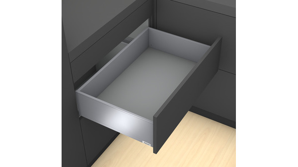 Profil de côté de tiroir BLUM LEGRABOX pure C noir carbone