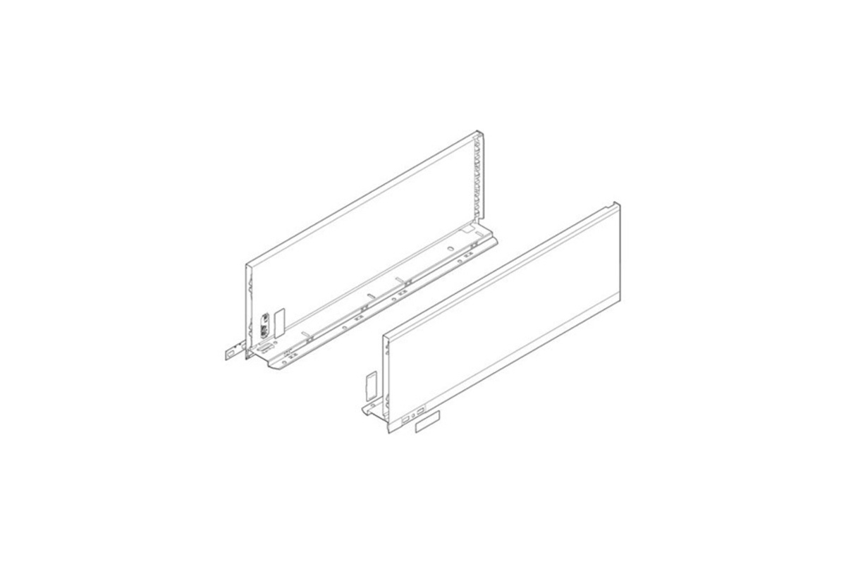 Profil de côté de tiroir BLUM LEGRABOX pure C, gris orion
