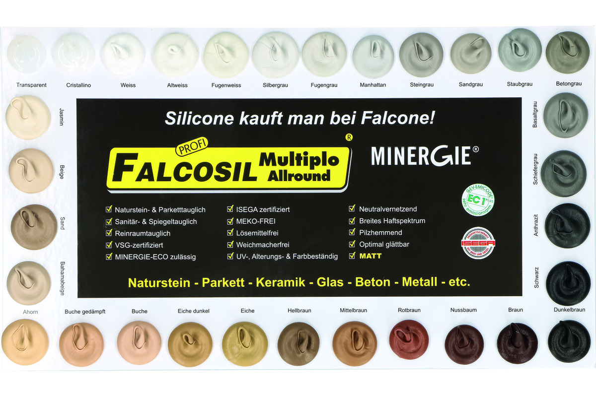 Mastic au silicone FALCONE Falcosil Multiplo® Allround, mate