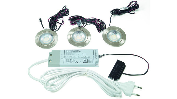 Kit di lampade LED incassate/esterne L&S Chip L 12 V