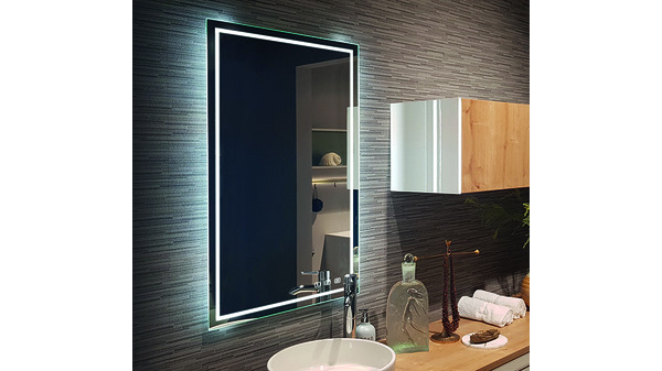 Miroir en cristal LED L&S Deluxe Emotion 12 V