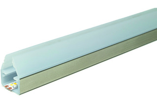 LED Anbau-Glaskantenprofile L&S Fly mit Lichtblende