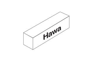 Garniture pour la conversione HAWA-Folding Concepta 25/2600 mm charnière avec ammortissement
