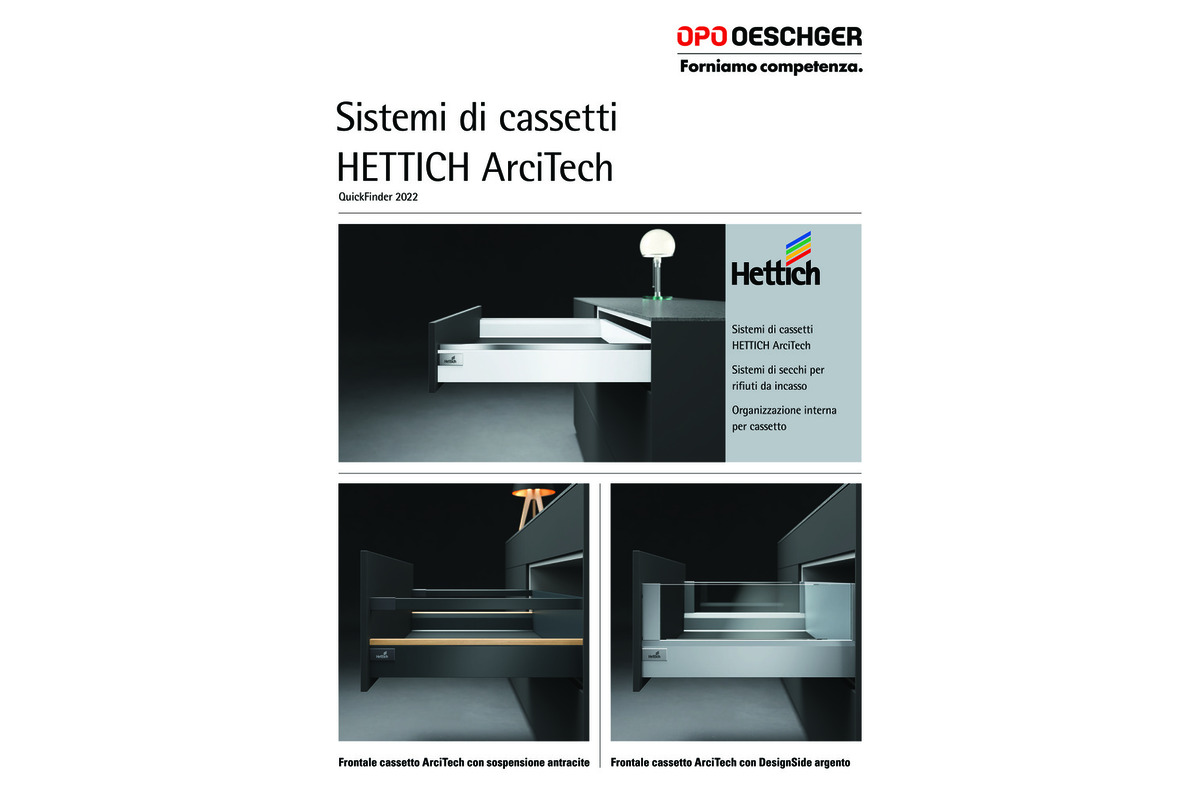 QuickFinder - Systèmes de tiroir HETTICH ArciTech 2022