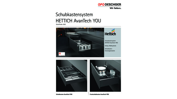QuickFinder - Sistemi di cassetti HETTICH AvanTech YOU 2023