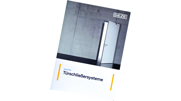 Catalogue GEZE Quick Info Türschliesser DE