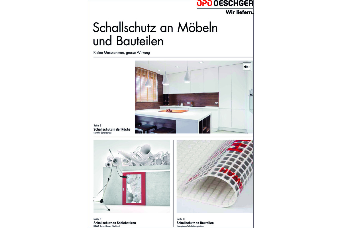 Brochure Insonorisation des meubles et des éléments de construction