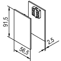 Abdeckkappen-Set HELM 53/73 Glas