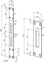 Kit di controcarrtelle piatta EFF-EFF 819