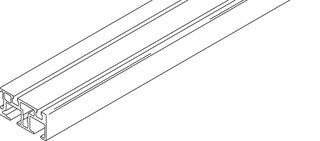 Doppellauf- und Führungsschienen zum Aufklipsen