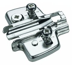 Kreuzmontageplatten HETTICH Sensys/Intermat 8099, Eck- und Mittelwandmontage