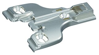 Plaque de montage Face-Frame HETTICH System 8000, montage d'angle, à visser