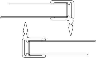 Bandes d’étanchéité verticales VITRIS Aquant 40
