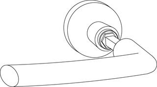 Garniture de poignées de porte DORMA GLAS pour portes en verre