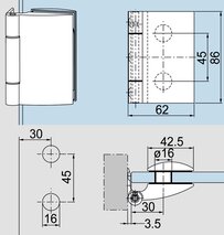 Glastürband DORMA GLAS Studio Arcos