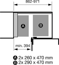 Einhängetablar-Set KESSEBÖHMER Arena Style 450