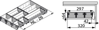 Set combinato per TANDEMBOX BLUM ORGA-LINE 297