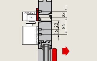 Placche di montaggio 40 mm per guide di scorrimento G-EMR XEA