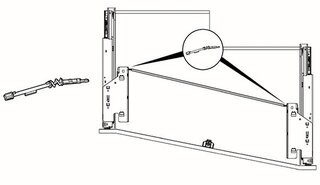 Flexibler Adapter für Push to open Silent HETTICH