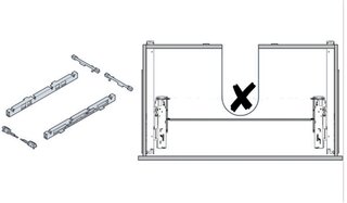 Jeu de changement de direction de synchronisation pour siphon HETTICH Push to open Silent
